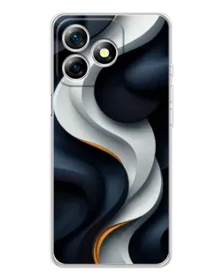 Чохол для Ulefone Note 18 Pro з картинкою «Об'ємні чорно-білі стрічки» Чохол для Ulefone Note 18 Pro з картинкою «Об'ємні чорно-білі стрічки»