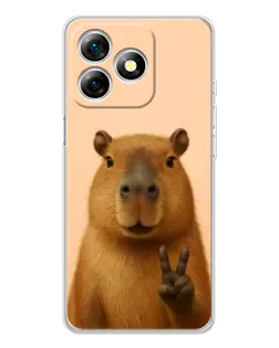 Чехол для Ulefone Note 18 Pro с картинкой «Капибара виктория»