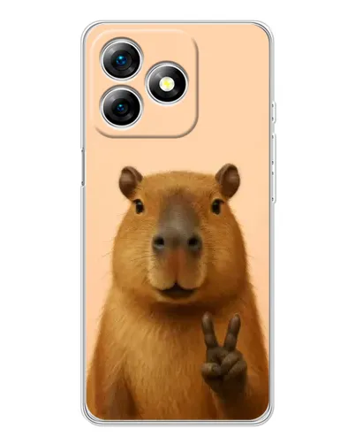 Чехол для Ulefone Note 18 Pro с картинкой «Капибара виктория» Чехол для Ulefone Note 18 Pro с картинкой «Капибара виктория»