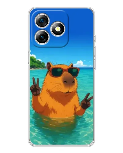 Чехол для Ulefone Note 18 Pro с картинкой «Морская капибара» Чехол для Ulefone Note 18 Pro с картинкой «Морская капибара»