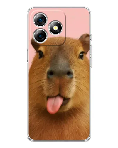 Чехол для Ulefone Note 18 Pro с картинкой «Капибара с языком» Чехол для Ulefone Note 18 Pro с картинкой «Капибара с языком»