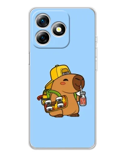 Чехол для Ulefone Note 18 Pro с картинкой «Капибара на скейте» Чехол для Ulefone Note 18 Pro с картинкой «Капибара на скейте»