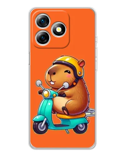 Чехол для Ulefone Note 18 Pro с картинкой «Капибара на скутере» Чехол для Ulefone Note 18 Pro с картинкой «Капибара на скутере»