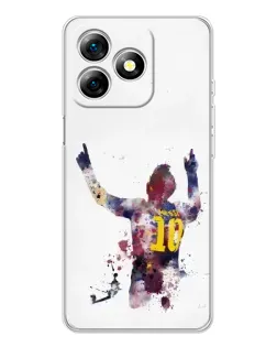 Чохол для Ulefone Note 18 Pro з картинкою «Акварельний Мессі Барселона»