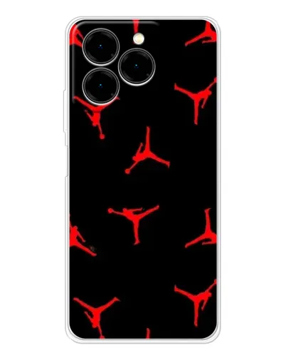 Чехол для Ulefone Note 20 Pro с картинкой «Jordan Red Pattern»