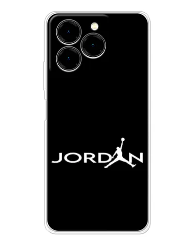 Чехол для Ulefone Note 20 Pro с картинкой «Jordan White Logo»