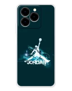 Чехол для Ulefone Note 20 Pro с картинкой «Jordan Blue Fire» Чехол для Ulefone Note 20 Pro с картинкой «Jordan Blue Fire»