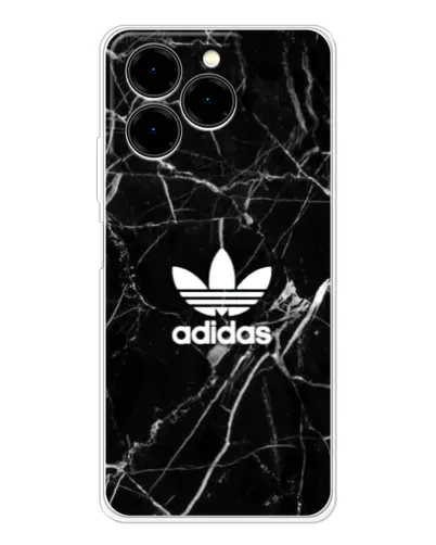 Чехол для Ulefone Note 20 Pro с картинкой «Белый мрамор Adidas»