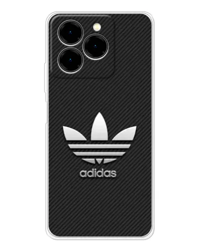 Чехол для Ulefone Note 20 Pro с картинкой «Adidas Карбоновая текстура»