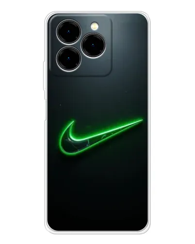 Чехол для Ulefone Note 20 Pro с картинкой «Неоновый контур Nike»