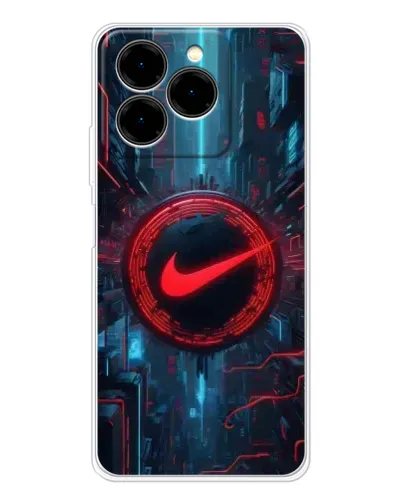 Чехол для Ulefone Note 20 Pro с картинкой «Техногенный стиль Nike»