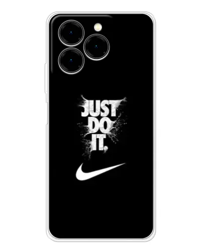 Чехол для Ulefone Note 20 Pro с картинкой «Текстовый принт Nike»