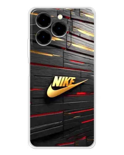 Чехол для Ulefone Note 20 Pro с картинкой «Золотой Nike на металле»