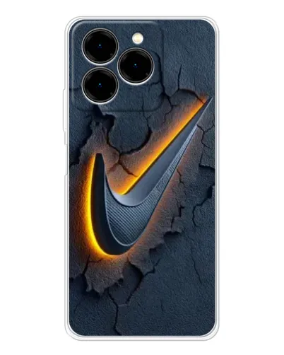Чехол для Ulefone Note 20 Pro с картинкой «Объемный логотип Найк»