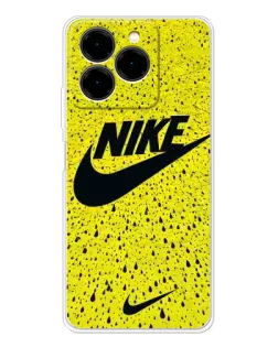 Чехол для Ulefone Note 20 Pro с картинкой «Желтый текстурный Nike»