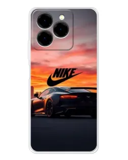 Чехол для Ulefone Note 20 Pro с картинкой «Nike и суперкар»