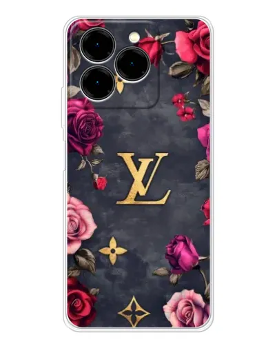 Чехол для Ulefone Note 20 Pro с картинкой «Цветочный Louis Vuitton»