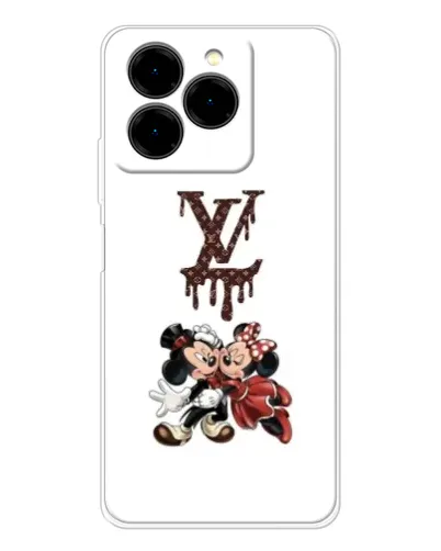 Чехол для Ulefone Note 20 Pro с картинкой «LV и Микки Маус»