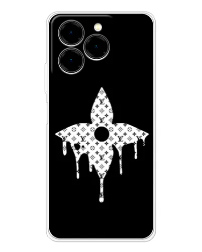 Чехол для Ulefone Note 20 Pro с картинкой «Цветочная монограмма»