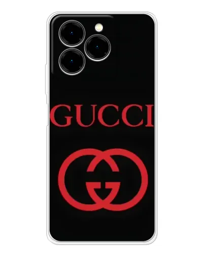 Чехол для Ulefone Note 20 Pro с картинкой «Gucci — красный логотип»