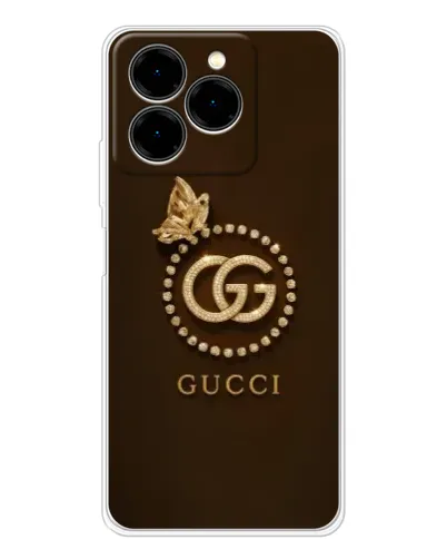 Чехол для Ulefone Note 20 Pro с картинкой «Gucci — золотая бабочка»