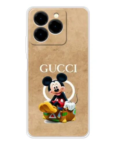 Чехол для Ulefone Note 20 Pro с картинкой «Микки Маус Gucci — крафт»