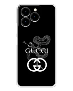 Чехол для Ulefone Note 20 Pro с картинкой «Gucci — серебряная змея» Чехол для Ulefone Note 20 Pro с картинкой «Gucci — серебряная змея»