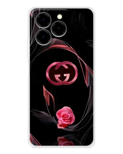 Чехол для Ulefone Note 20 Pro с картинкой «Gucci — неоновая роза»