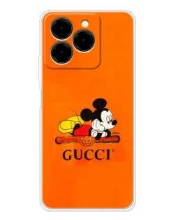 Чехол для Ulefone Note 20 Pro с картинкой «Микки Маус Gucci — оранж» Чехол для Ulefone Note 20 Pro с картинкой «Микки Маус Gucci — оранж»