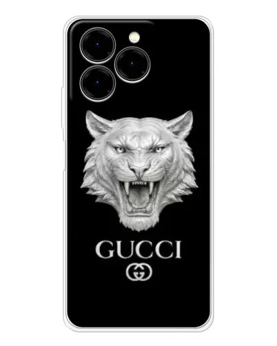 Чехол для Ulefone Note 20 Pro с картинкой «Gucci — серебряный лев» Чехол для Ulefone Note 20 Pro с картинкой «Gucci — серебряный лев»