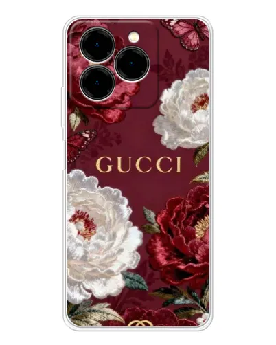 Чехол для Ulefone Note 20 Pro с картинкой «Gucci — бордовые розы» Чехол для Ulefone Note 20 Pro с картинкой «Gucci — бордовые розы»