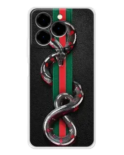 Чехол для Ulefone Note 20 Pro с картинкой «Gucci — змея на полосе» Чехол для Ulefone Note 20 Pro с картинкой «Gucci — змея на полосе»