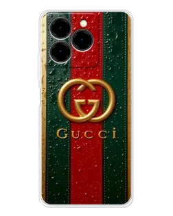 Чехол для Ulefone Note 20 Pro с картинкой «Gucci — фирменная полоса и золото» Чехол для Ulefone Note 20 Pro с картинкой «Gucci — фирменная полоса и золото»