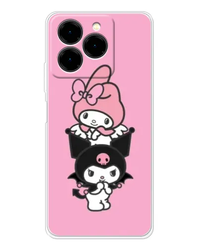 Чехол для Ulefone Note 20 Pro с картинкой «My Melody и Kuromi» Чехол для Ulefone Note 20 Pro с картинкой «My Melody и Kuromi»