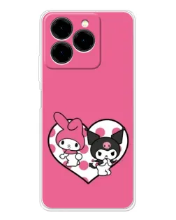 Чехол для Ulefone Note 20 Pro с картинкой «Kuromi и My Melody» Чехол для Ulefone Note 20 Pro с картинкой «Kuromi и My Melody»