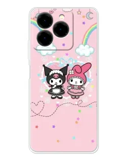 Чехол для Ulefone Note 20 Pro с картинкой «My Melody и Kuromi» Чехол для Ulefone Note 20 Pro с картинкой «My Melody и Kuromi»
