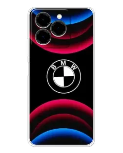Чехол для Ulefone Note 20 Pro с картинкой «Логотип BMW и неоновые дуги»