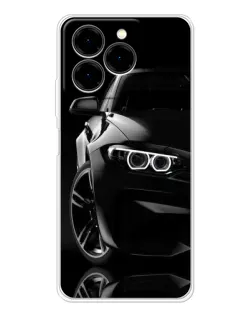 Чохол для Ulefone Note 20 Pro з картинкою «Чорна BMW — профіль»