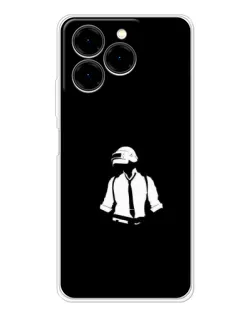Чохол для Ulefone Note 20 Pro з картинкою «PUBG — білий шолом»