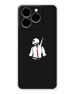 Чохол для Ulefone Note 20 Pro з картинкою «PUBG — силует воїна»