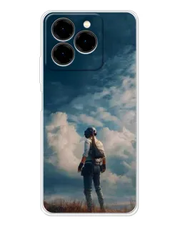 Чохол для Ulefone Note 20 Pro з картинкою «Герой PUBG на скелі»