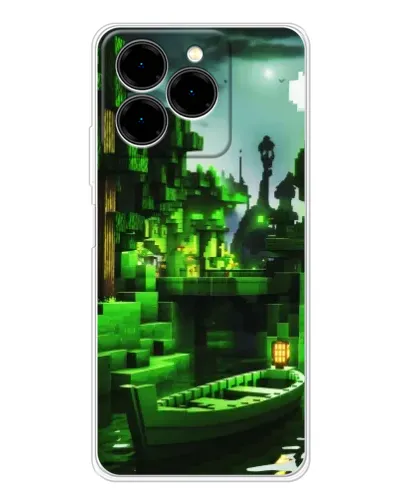 Чохол для Ulefone Note 20 Pro з картинкою «Minecraft лісовий пейзаж»