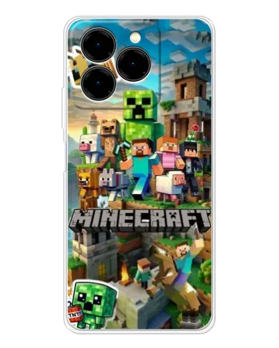Чохол для Ulefone Note 20 Pro з картинкою «Замок Minecraft»