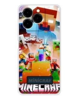 Чохол для Ulefone Note 20 Pro з картинкою «Minecraft герої гри» Чохол для Ulefone Note 20 Pro з картинкою «Minecraft герої гри»