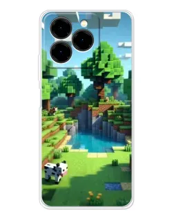 Чохол для Ulefone Note 20 Pro з картинкою «Minecraft літній день»