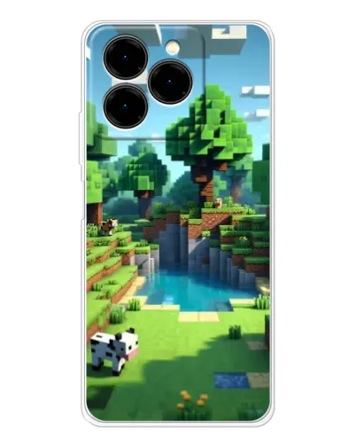Чохол для Ulefone Note 20 Pro з картинкою «Minecraft літній день»