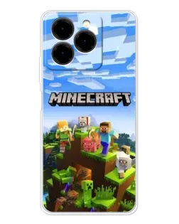 Чохол для Ulefone Note 20 Pro з картинкою «Minecraft класичний світ»