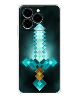 Чохол для Ulefone Note 20 Pro з картинкою «Алмазний меч неон»