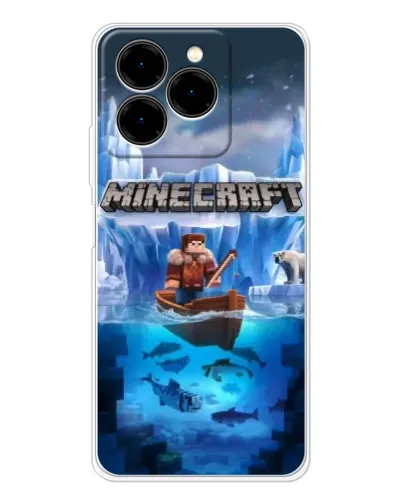 Чохол для Ulefone Note 20 Pro з картинкою «Minecraft льодянийсвіт»
