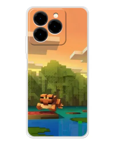 Чохол для Ulefone Note 20 Pro з картинкою «Майнкрафт захід сонця»